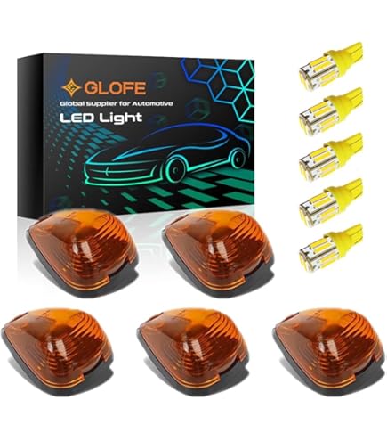 Amazon | 汎用 LED ルーフマーカー オレンジ アンバー