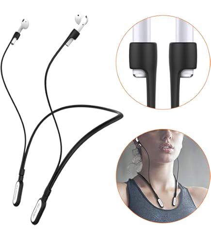 air pod 1/2ケース ブラック イヤホン ストラップ付き エアポッド 楽天市場】airpods ケース ネックストラップの通販