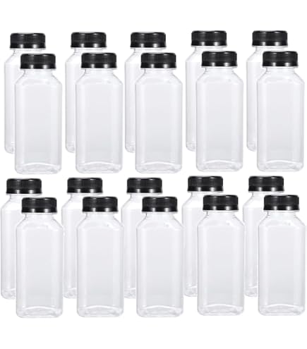 Amazon | 透明 四角 プラスチック 空の保存容器 - プラスチック密閉蓋