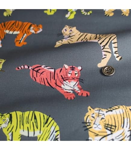 Amazon | nora. ST1215-OX-A 虎柄 動物柄 ポップ グラフィカル