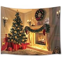 Amazon.co.jp: LB クリスマス・イブ タペストリー おしゃれ壁掛け 装飾