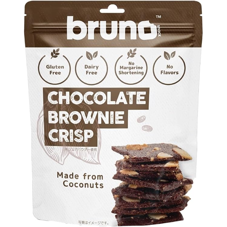 Amazon.co.jp: ブルーノ スナック チョコレートブラウニークリスプ 60g