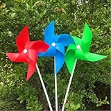 ID 20個Wind Spinner WhirligigホイールパーティーPinwheels