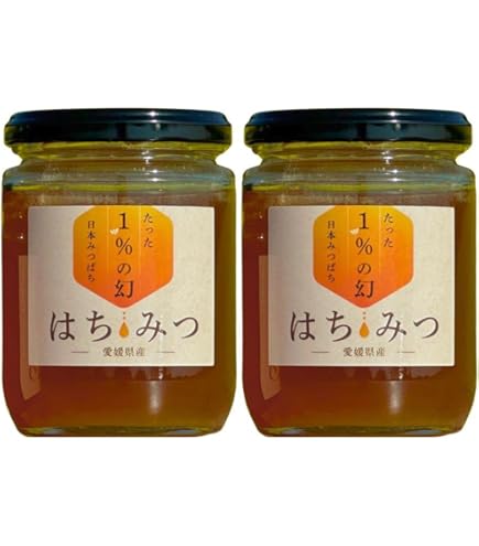 Amazon | ミツバチが育む山郷 日本ミツバチの純粋生蜂蜜 440g 瓶 大分