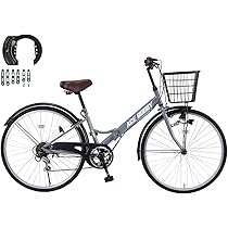 Amazon | ACE BUDDY ママチャリ 折りたたみ自転車 26インチ シマノ6段