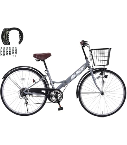 Amazon | 子供用自転車 24インチ スチール シマノ製 6段変速 カゴ