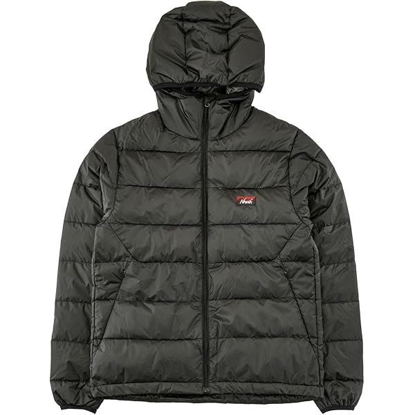 Amazon | [ナンガ] ATL DOWN ZIP HOODIE ブラック L | コート