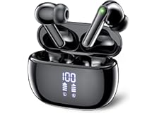 【2024年新年初売り Bluetooth イヤホン】ワイヤレスイヤホン ブルートゥース イヤホン JGUG LEDディスプレイ 両耳ENCノイズキャンセリング 長時間再生 人気 自動ペアリング 完全ぶるーとぅーす Hi-Fi音質 タッチコントロール