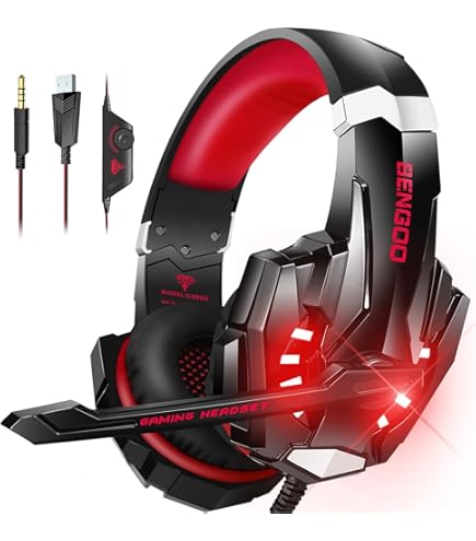 Amazon.co.jp: BENGOO G9500 ヘッドセット ゲーミングヘッドセット PS4