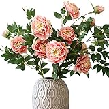 BAGEHUA 牡丹の花シミュレーションホーム家具装飾装飾装飾的な花の絹の花、 3