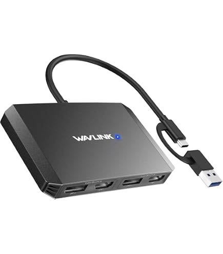 Amazon.co.jp: ELECABLE USB 3.0 - デュアルHDMIアダプター - 4K+4K