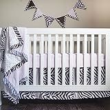 Pam Grace Creations Four Piece Crib Set, Simply Zebra/Brown/Pink, 8 Count by Pam Grace Creations [並行