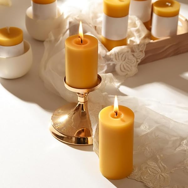 Amazon.co.jp: 黒い ロウソク 3 インチ ピラー キャンドル ブラック