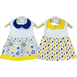 Limi ベビー 赤ちゃん ビブドレス 防水加工 綿100%製 スタイ 2枚セット よだれかけ 女の子 (B)