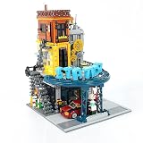 Menbis 1859ピース 組み立てブロック DIY ビルディングブロック 建物キット モデル MOC おもちゃ 修理ステーション/サービスステーション 6mm幅のブロック 男の子 女の子 プレゼント