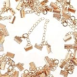 ファイニエ チョーカー パーツ 金具 ゴールド 40セット KC金 ワニグチ ワニカン カニカン アジャスター チェーン 一式 アクセサリー 手芸 AP2834