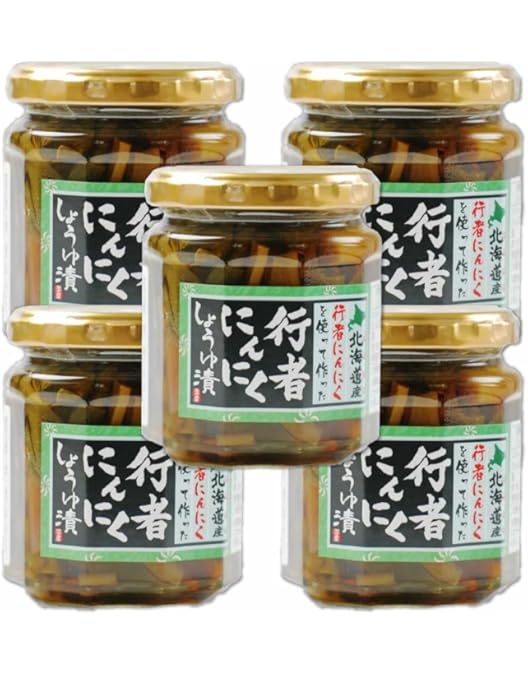 Amazon | 行者にんにく醤油漬け 180g (北海道産行者ニンニク使用)ぎょ