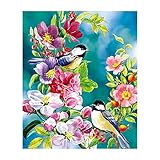 AFfeco Magpie Branch5DダイヤモンドDIY塗装キットの装飾手芸