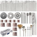 MOHOO 58pcs ロータリーツール アクセサリー ビットセット キットスーツ DIY ドリル 工具セット 研削・カービング・研磨 ドリルビットキット