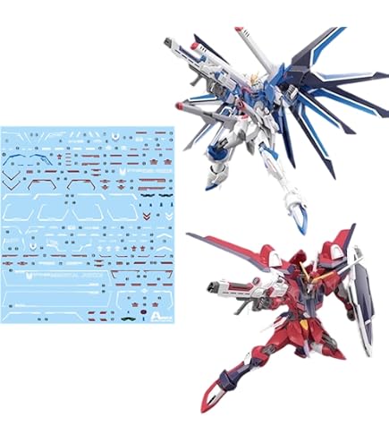 Amazon | HG ライジングフリーダムガンダム デカール 蛍光 水転写式
