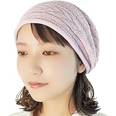[ココロ] 医療用帽子 オーガニックコットン 三つ編み柄ボーダーキャップ【春夏用】【無縫製】【日本製】 | 薄手 天然素材 通気性素材 発汗吸収 ムレ対策 チクチクレス 外出用 室内用 抗がん剤帽子 脱毛 白髪隠し 寝ぐせ隠し キズ隠し 洗濯可 肌に