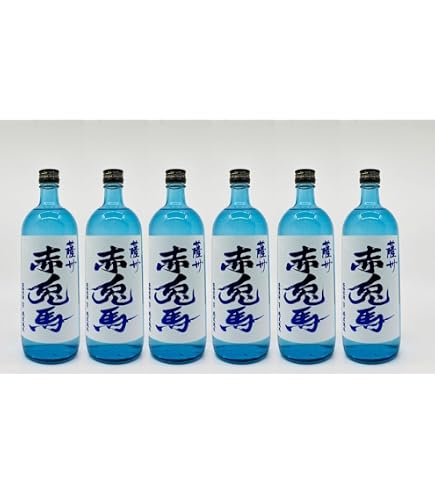 Amazon.co.jp: 薩州 赤兎馬 ブルーボトル 20度 720ml×6本セット : 食品
