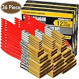 Kingoriginプレミアムペイントブラシセット36 Piece Great Valueペイントブラシ10004 C