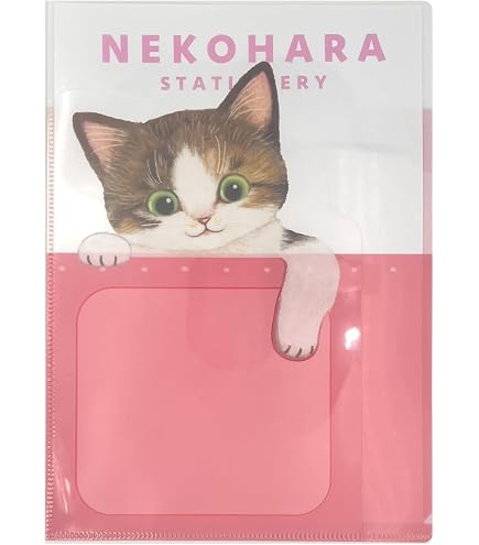 Amazon.co.jp: Ceramic Indigo A4 Clear File, Set of 4 Patterns, 3