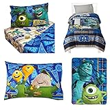 Monsters University 5-piece Twin Bed in a Bag - Comforter, 3-pc. Sheet Set & Plush Throw [並行輸入品]