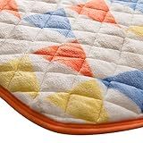 敷き布団 シングル 敷き毛布 敷きパッド マイクロファイバー 静電気防止 ウォッシャブル フラッグオレンジ