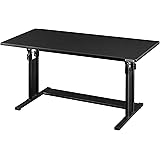 Bauhutte(バウヒュッテ) PCデスク 昇降式 (幅120cm×奥行55cm) ブラック BHD-1200M