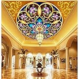 lhdlily 3d壁紙壁画壁ステッカーThickeningカスタマイズされたフォト天井Large Villa Frescoesウォールペーパー部屋装飾 LHDLily-3629844553
