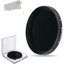 Amazon | JJC 可変式NDフィルター 82mm 減光フィルター ND2-2000調整 