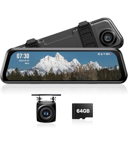 サイドミラー型ドライブレコーダー　APEMAN C750 Amazon.co.jp: 【在庫処分セール】 ミラー型 ドライブレコーダー