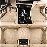 クラウン200系 フロアマットカーマット 220系 210系 180系 全包囲デザイン 専属ロゴ カスタムパーツ 車種専用設計 カーレザー 4枚セット 日本仕様 [並行輸入品] (200系, ベージュ)