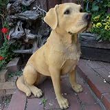犬の置物　大型ラブラドールレトリバー　２ＱＹ１４０５０　いぬ　イヌ　動物　オーナメント　ガーデン　インテリア　雑貨　置物　庭　ガーデンマスコット リア