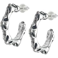 シルバー925素材 クロスプレーンフープピアス クロスピアス クロスボール片耳 Amazon.co.jp: 「silverKYASYA」シルバー925素材 クロスプレーン