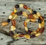 Olive Shape Baltic Amber Teething Necklace [並行輸入品]
