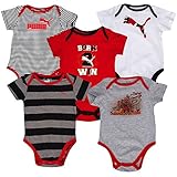 （プーマ）PUMA 0-3MO Multi 5-pack bodysuits boys' ベビー 赤ちゃん 幼児 - multicolor / multicolor 【並行輸入品】