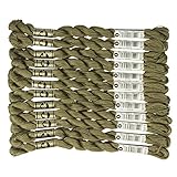 DMC コットンパール 刺繍糸 12束入 5番 #3011 グリーン系 DMC115-5B