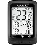 COOSPO サイクルコンピュータ GPS サイコン サイクリングコンピュータ 無線 ワイヤレス 自転車スピードメーター バッテリー内臓 Bluetooth5.0&ANT+対応 ケイデンススピードセンサー連続 IP67級防水 2.3インチディスプレイ