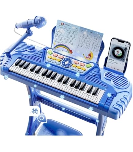 Amazon.co.jp: Sailozai子供用電子オルガン37キー、初学早教、幼稚園 