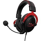 HyperX Cloud II ゲーミングヘッドセット - ステレオ - USB - 有線 - オーバーヘッド - 両耳 - イヤーカップ - ブラック、レッド