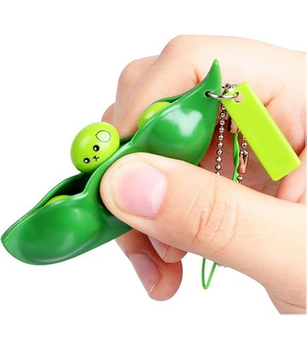 Amazon.co.jp: エダマメ 枝豆 キーホル ダー 動く玩具 フィジェット