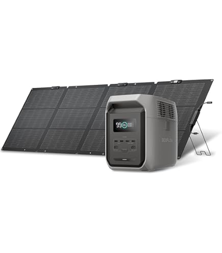 Amazon.co.jp: EcoFlow ポータブル電源 ソーラーパネルセット 太陽光  