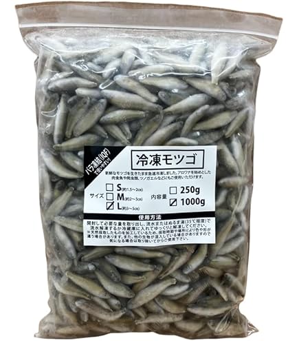Amazon | 邑楽ファーム 冷凍モツゴ M 2～3㎝ 250g 餌用 大型魚