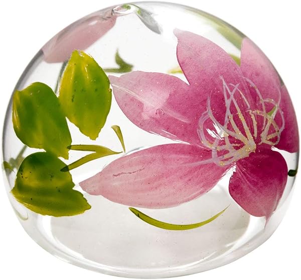 ビードロ浮き玉・小 水に浮かべて涼を感じるインテリア 木之本 福島県の工芸品 Glass float, Fukushima craft (ピンク鉄仙) - 1