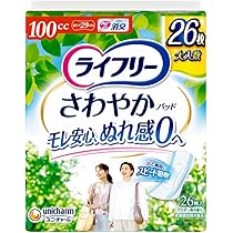 Amazon.co.jp: ライフリー 【尿もれパッド 100㏄】 さわやかパッド