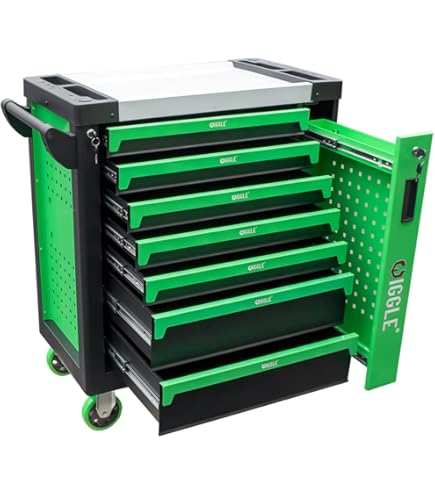 激安セール　頑丈+贅沢なフック掛穴多数 ！7段 キャビネット ツールボックス 激安セール 頑丈+贅沢なフック掛穴多数 ！7段 キャビネット