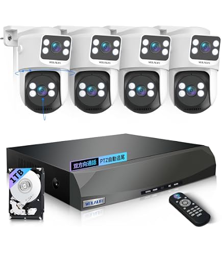 Amazon.co.jp: 【4K800万画素・双方向通話・自動追跡・PTZ制御